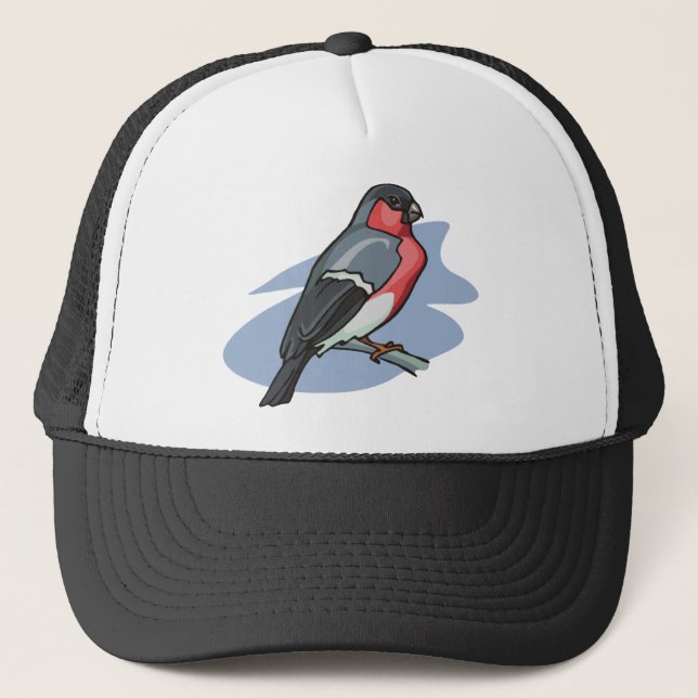 Bird Bullfinch Trucker Hat (Front)
