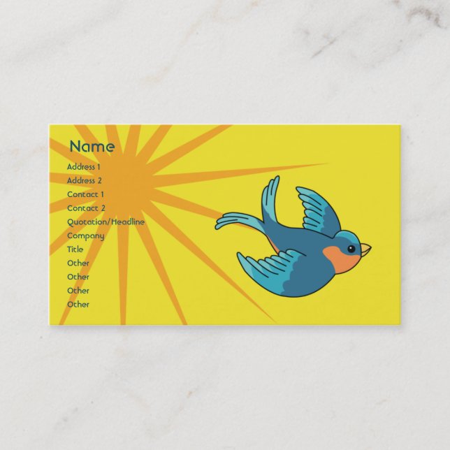 Bird - Business Business Card (Front)