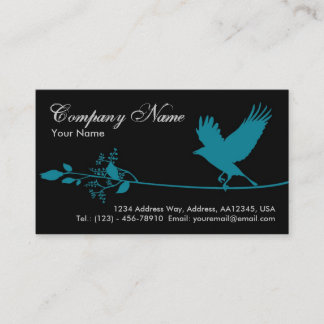 Bird Business Card (Blue)