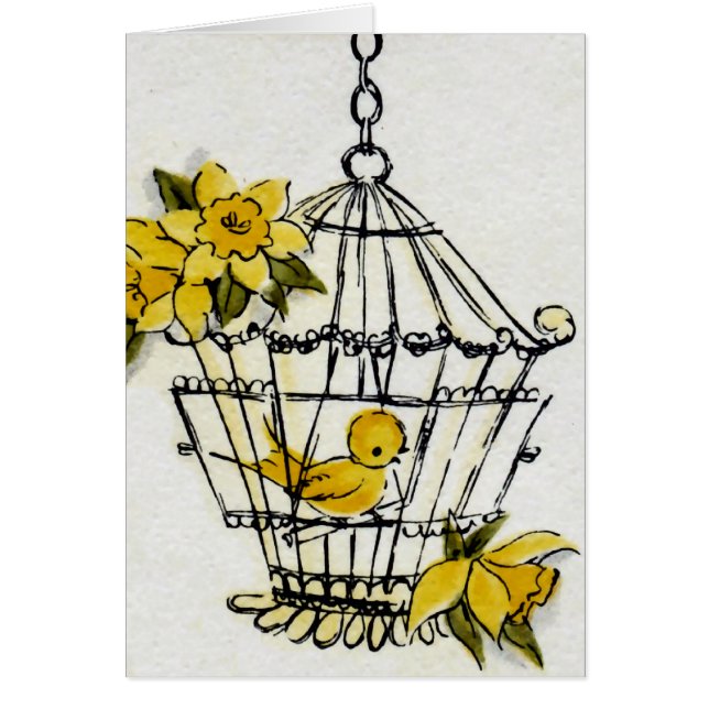 Bird Cage and Flowers (Front)