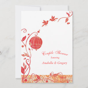 Bird Cage Birds Wedding Couple's Shower Invitation