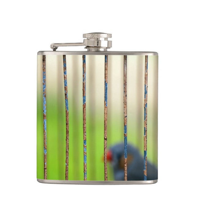 Bird, Cage Hip Flask (Front)