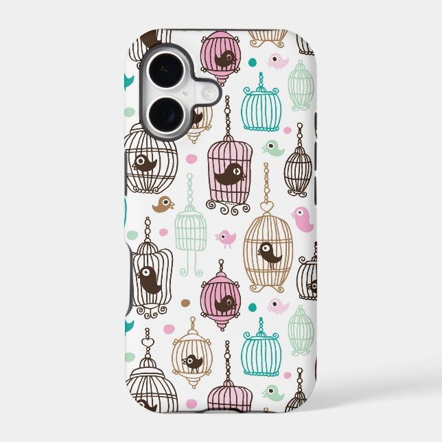 bird cage love kids background pattern (Back)