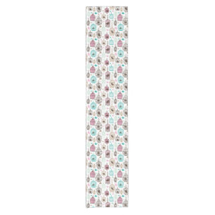 bird cage love kids background pattern short table runner