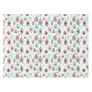 bird cage love kids background pattern tablecloth