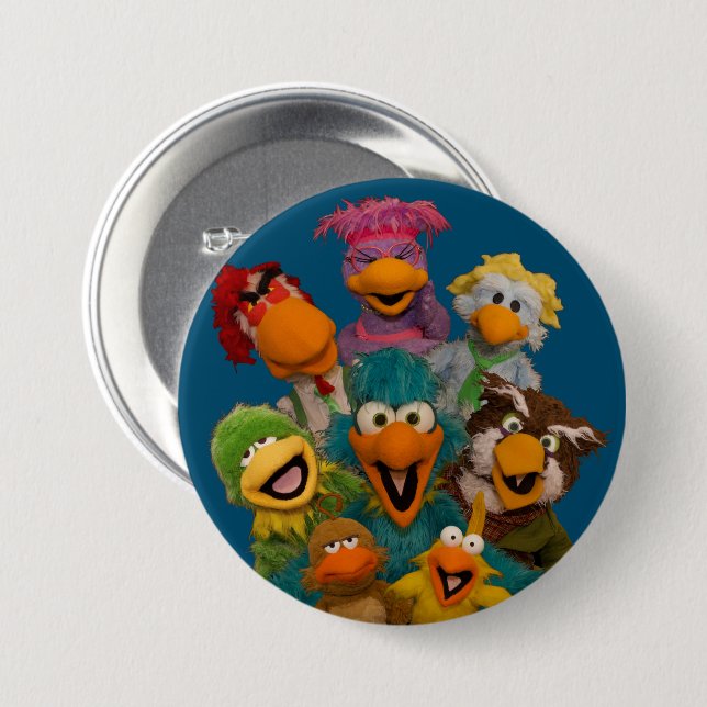 Bird Call Cast Button (Front & Back)