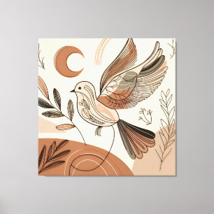 Bird Canvas Art Nature-Inspired Wall Décor