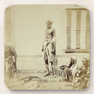 Bird-Catchers, Low Caste Hindus in Delhi, 19th cen Coaster