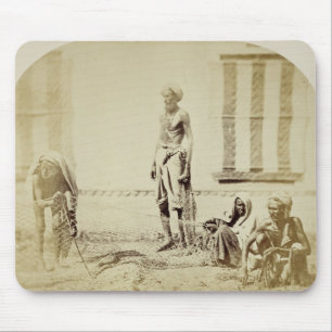 Bird-Catchers, Low Caste Hindus in Delhi, 19th cen Mouse Pad