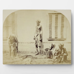 Bird-Catchers, Low Caste Hindus in Delhi, 19th cen Plaque