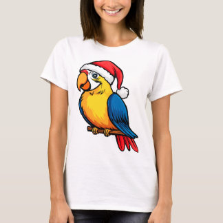Bird Christmas / Santa Claus Parrot T-Shirt