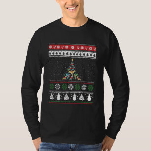 Bird Christmas Tree Bird Lover T-Shirt