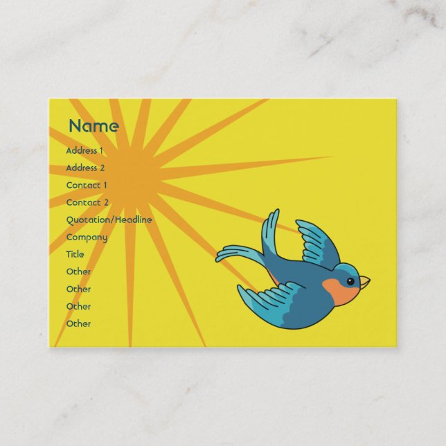 Bird - Chubby Business Card (Front)
