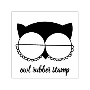 Bird Closed Eyes Owl Self-inking Stamp