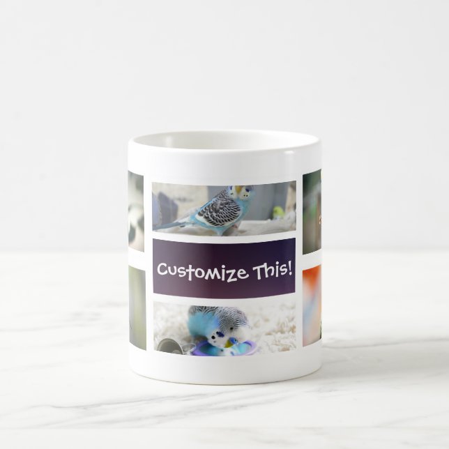 Bird Collage Photo Mug (Center)