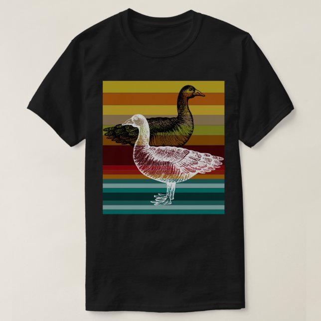 Bird Colourful Goose T-Shirt (Design Front)