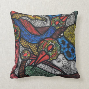 Bird conference throw pillow
