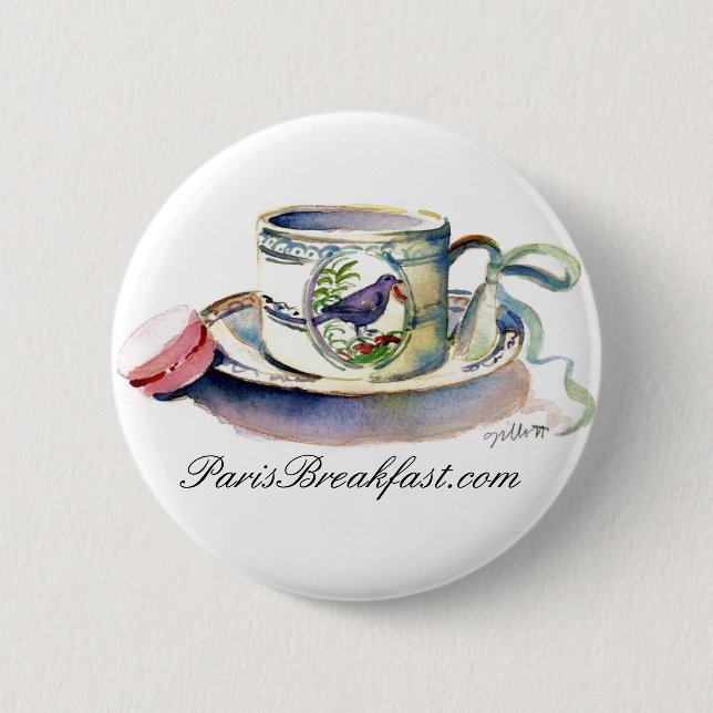 BIRD CUP 2 INCH ROUND BUTTON (Front)