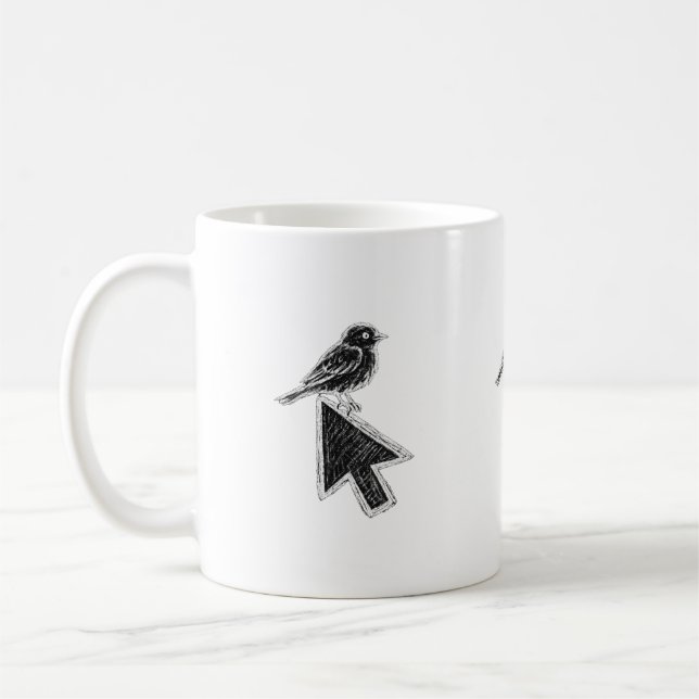 Bird Cursor Coffee Mug (Left)
