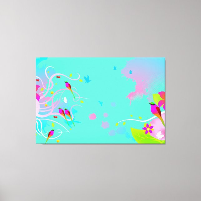 Bird design Art Wall Canvas Print (Front)