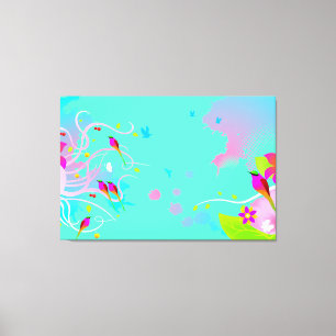 Bird design Art Wall Canvas Print