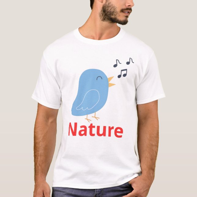Bird Design: Elegant and Unique Avian Art  T-Shirt (Front)