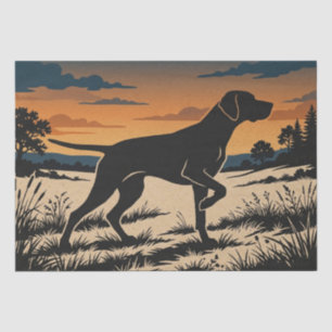 Bird-Dog Silhouette Tissue Paper