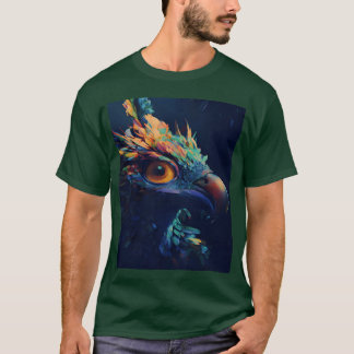 Bird Eagle Nature Colourful Feathers Crow hallowee T-Shirt
