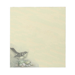 Bird & Eggs Bkgrd Notepad