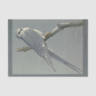 Bird Ephemera Decoupage Grey Hawk Tissue Paper
