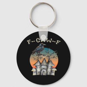 Bird F-Caw-F Funny Crow Raven Keychain
