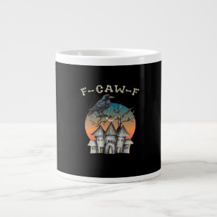 Bird F-Caw-F Funny Crow Raven Large Coffee Mug