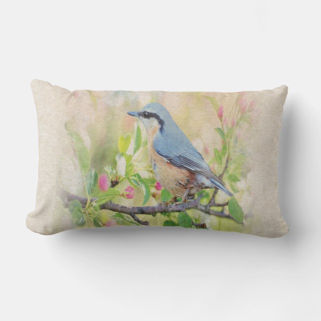 Bird Fanatic Lumbar Pillow (Front)