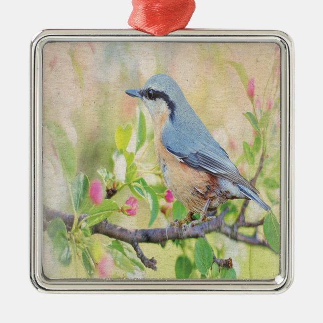Bird Fanatic Metal Ornament (Front)