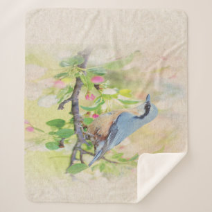 Bird Fanatic Sherpa Blanket