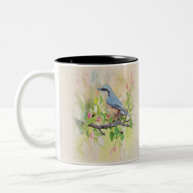 Bird Fanatic Two-Tone Coffee Mug (Left)
