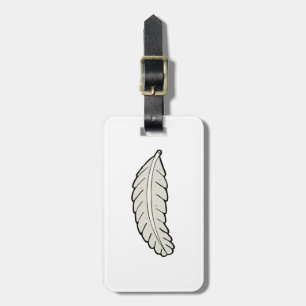 Bird Feather Luggage Tags