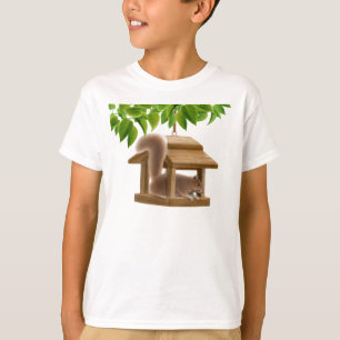 Bird Feeder Squirrel  Kids T-Shirt