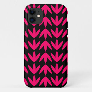 Bird Feet - Neon Red and Black.pdf iPhone 11 Case