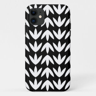 Bird Feet - White on Black iPhone 11 Case