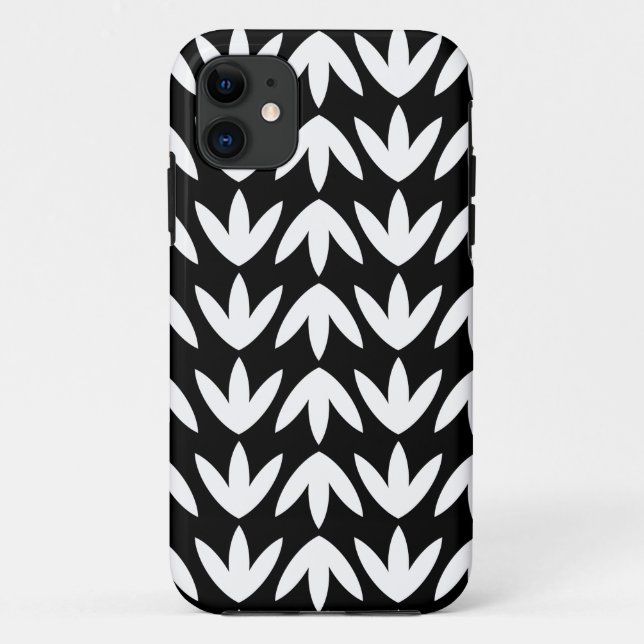 Bird Feet - White on Black Case-Mate iPhone Case (Back)