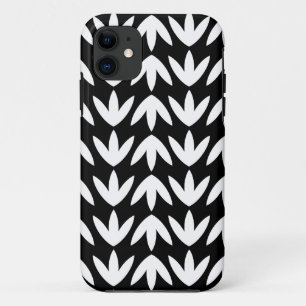 Bird Feet - White on Black iPhone 11 Case