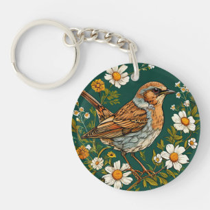 🕊️ Bird Floral Nature Calm Style Keychain