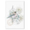 Bird Flower French Script Postmark Decoupage 