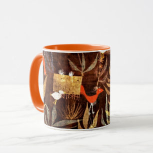 Bird Garden, colorful abstract art by Paul Klee, Mug