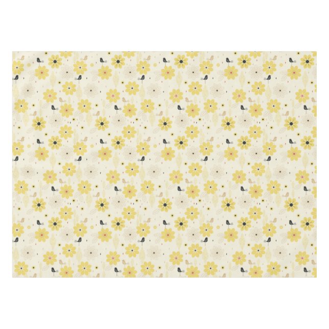 Bird Garden Tablecloth (Front (Horizontal))