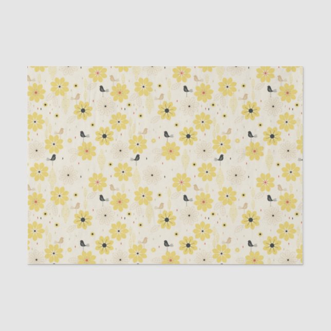 Bird Garden Tissue Paper (Front)