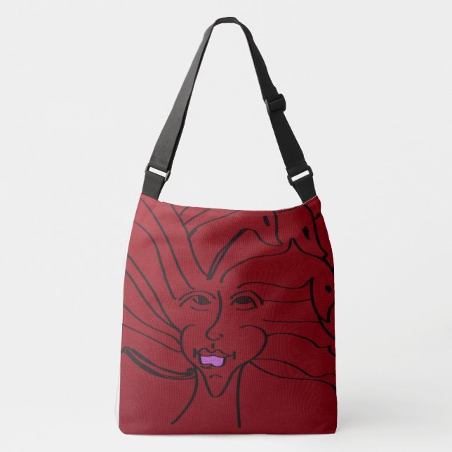 Bird Guardian  Crossbody Bag (Front)