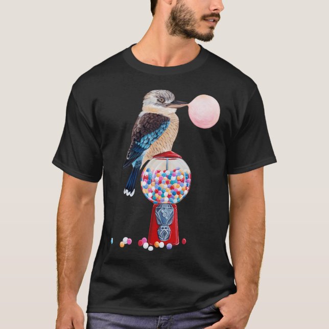 Bird Gumball Machine Kookaburra T-Shirt (Front)