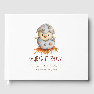 Bird hatching Baby Shower Guest Book